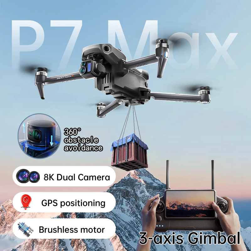 NEW P7 Max Drone 8K Camera GPS - Drone Surveying recension och pris
