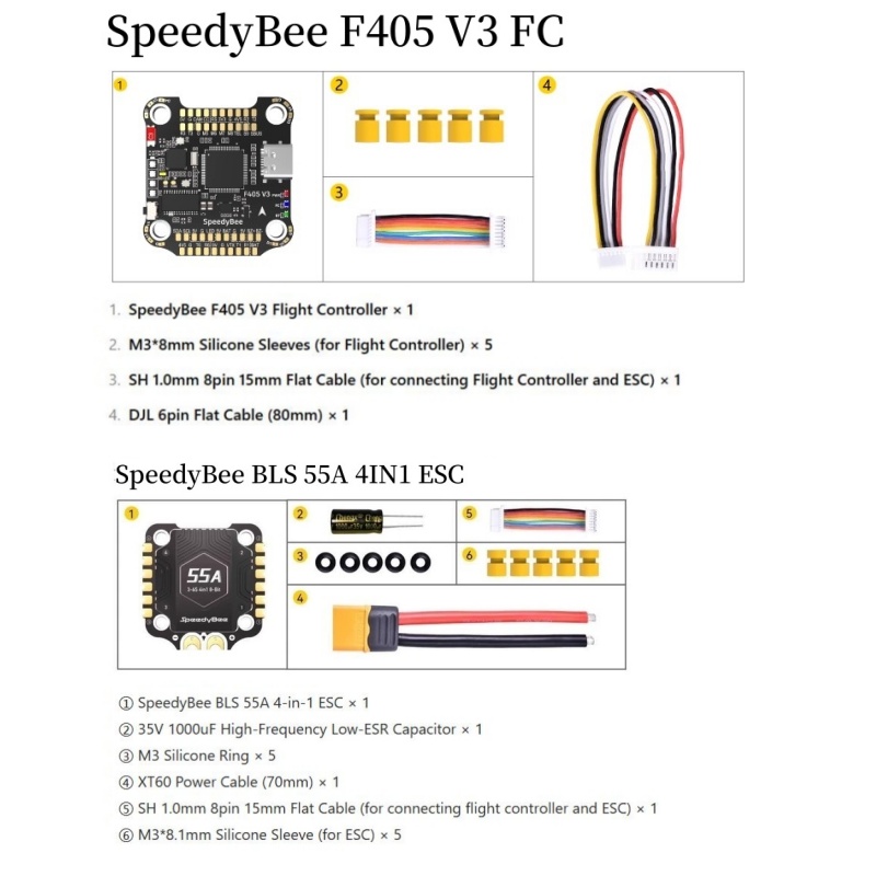 SpeedyBee F4 F405 V4 55A BLS 3 - Betaflight Fc F4 recension och pris