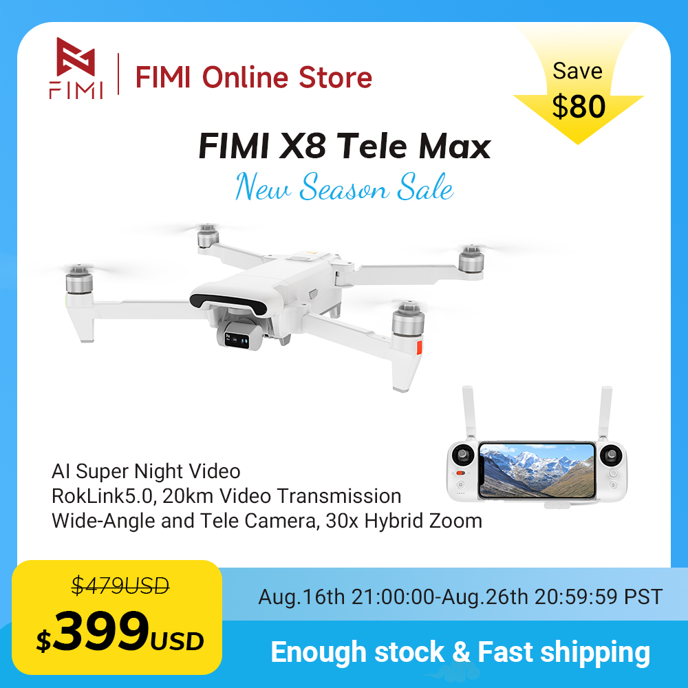 FIMI X8 Tele Max Drone 4K Prof - Drone Thermal Imaging recension och pris